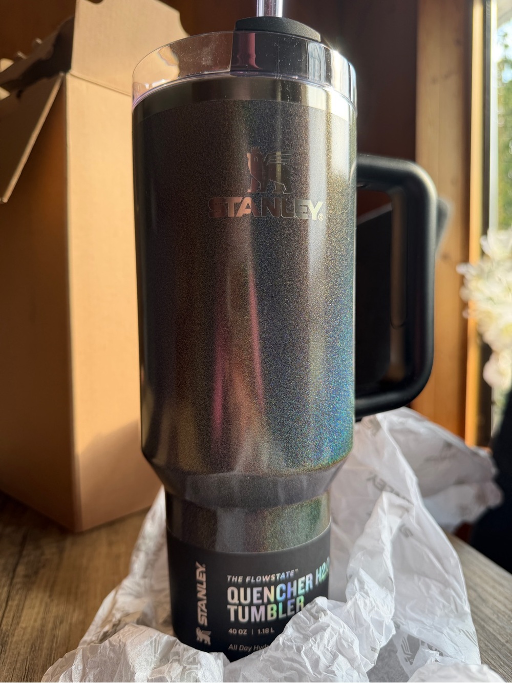 Rare midnight glitz Stanley Quencher H2.0 Tumbler